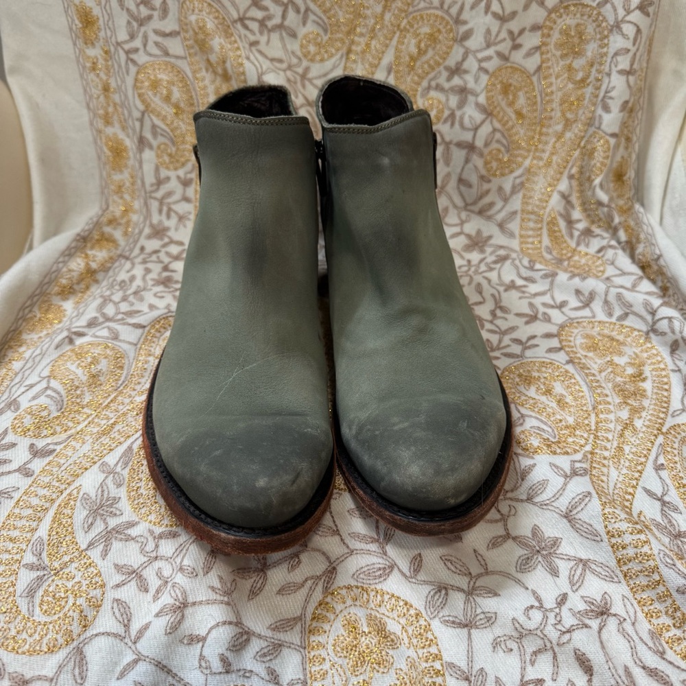 Liberty Black Stylish leather Teal Ankle Boots - Picture 3 of 6